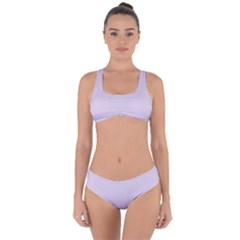 Languid Lavender Purple	 - 	criss Cross Bikini Set by ColorfulSwimWear