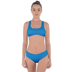 Star Command Blue	 - 	criss Cross Bikini Set by ColorfulSwimWear