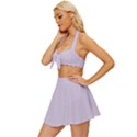 Languid Lavender Purple	 - 	Vintage Style Bikini Top and Skirt Set View2