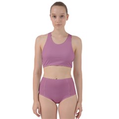 Cashmere Rose Pink	 - 	racer Back Bikini Set by ColorfulSwimWear