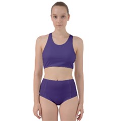 Cyber Grape Purple	 - 	racer Back Bikini Set by ColorfulSwimWear