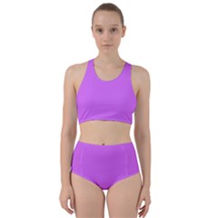 Helio Purple	 - 	racer Back Bikini Set by ColorfulSwimWear