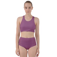 Red Violet Purple	 - 	racer Back Bikini Set by ColorfulSwimWear