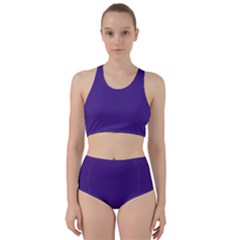 Spanish Violet Purple	 - 	racer Back Bikini Set by ColorfulSwimWear