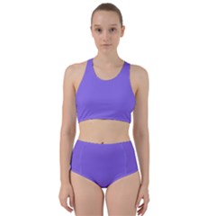 Sweet Crocus Purple	 - 	racer Back Bikini Set by ColorfulSwimWear