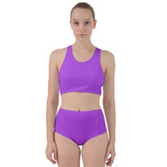 Tyrian Purple	 - 	racer Back Bikini Set by ColorfulSwimWear