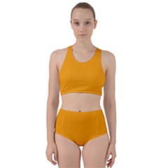 Orange Peel	 - 	racer Back Bikini Set by ColorfulSwimWear