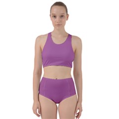 Pearly Purple	 - 	racer Back Bikini Set by ColorfulSwimWear