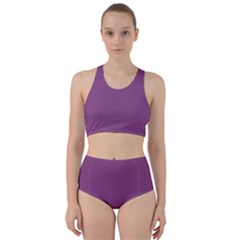 Razzmic Purple	 - 	racer Back Bikini Set by ColorfulSwimWear