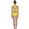 Lemon Glacier Yellow	 - 	Cross Back Hipster Bikini Set View2