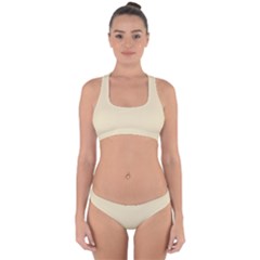 Dutch White	 - 	cross Back Hipster Bikini Set by ColorfulSwimWear