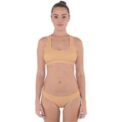 Middle Orange	 - 	cross Back Hipster Bikini Set by ColorfulSwimWear