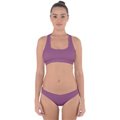 Sugar Plum Purple	 - 	cross Back Hipster Bikini Set by ColorfulSwimWear