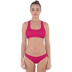 Spanish Carmine	 - 	cross Back Hipster Bikini Set by ColorfulSwimWear