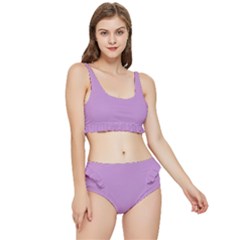 Purple Dragon	 - 	frilly Bikini Set by ColorfulSwimWear