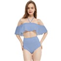 Serenity Blue	 - 	Halter Flowy Bikini Set View1