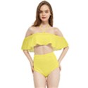 Maize Yellow	 - 	Halter Flowy Bikini Set View1