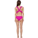 Fashion Fuchsia Pink	 - 	Low Cut Ruffle Edge Bikini Set View4