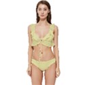 Yellow Iris	 - 	Low Cut Ruffle Edge Bikini Set View1