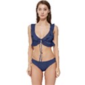 Blue Depths	 - 	Low Cut Ruffle Edge Bikini Set View1