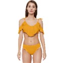 Orange Peel	 - 	Ruffle Edge Tie Up Bikini Set View1