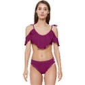 Plum Pie	 - 	Ruffle Edge Tie Up Bikini Set View1