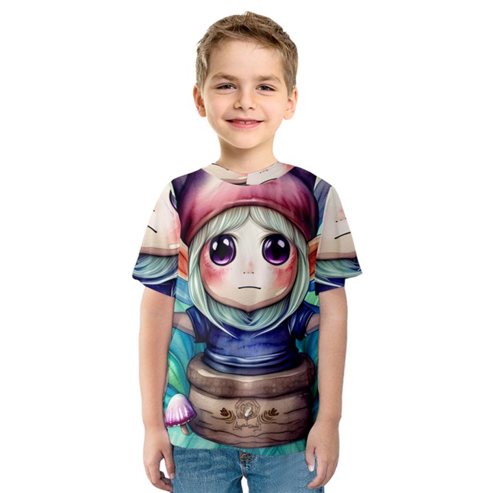 Shroom Mushrooms Kids  Sport Mesh Tee