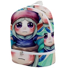 Shroom Mushrooms Zip Bottom Backpack by GardenOfOphir