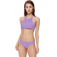 Periwinkle Purple	 - 	banded Triangle Bikini Set by ColorfulSwimWear