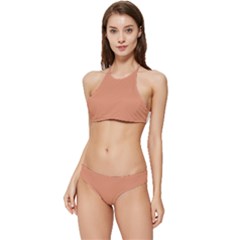 Soft Copper	 - 	Banded Triangle Bikini Set