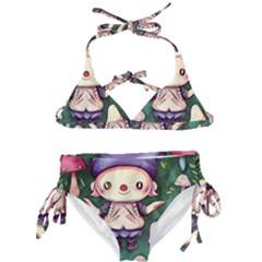 Toadstool Mushrooms Kids  Classic Bikini Set by GardenOfOphir