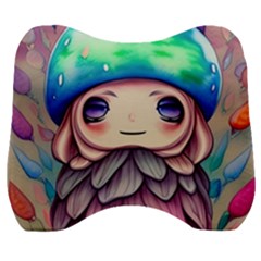 Conjuration Mushrooms Velour Head Support Cushion by GardenOfOphir