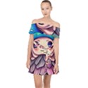 Conjuration Mushrooms Off Shoulder Chiffon Dress View1