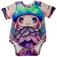 Conjuration Mushrooms Baby Short Sleeve Bodysuit by GardenOfOphir