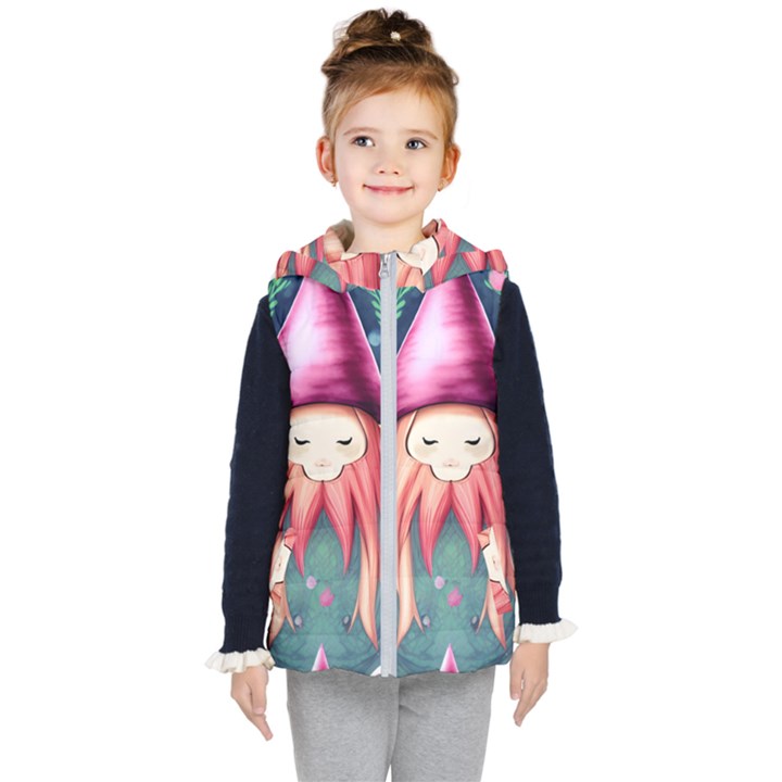 Toadstool Necromancy Mojo Kids  Hooded Puffer Vest