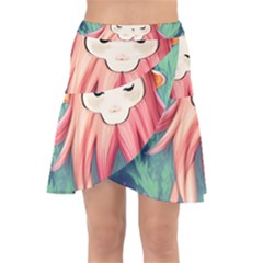 Toadstool Necromancy Mojo Wrap Front Skirt by GardenOfOphir