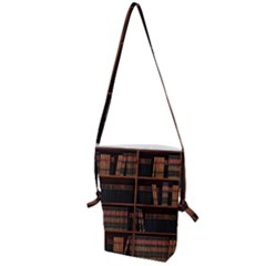 Books Bookshelf Bookcase Library Folding Shoulder Bag by Ravend