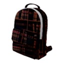 Books Bookshelf Bookcase Library Flap Pocket Backpack (Large) View1