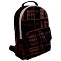 Books Bookshelf Bookcase Library Flap Pocket Backpack (Large) View2