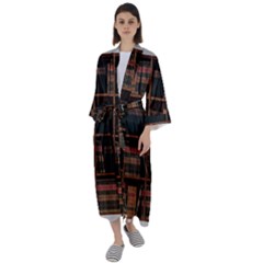 Books Bookshelf Bookcase Library Maxi Satin Kimono by Ravend