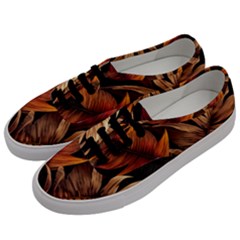 Ai Generated Leaves Tropical Palm Men s Classic Low Top Sneakers by Ravend