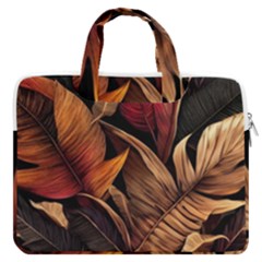 Ai Generated Leaves Tropical Palm Macbook Pro 16  Double Pocket Laptop Bag  by Ravend