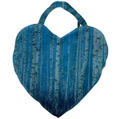 Forest Birch Nature Autumn Masuria Giant Heart Shaped Tote by Ravend