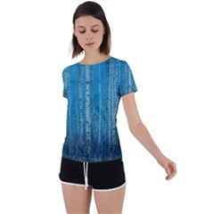 Forest Birch Nature Autumn Masuria Back Circle Cutout Sports Tee by Ravend