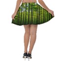 Green Forest Jungle Trees Nature Sunny Velvet Skater Skirt View2