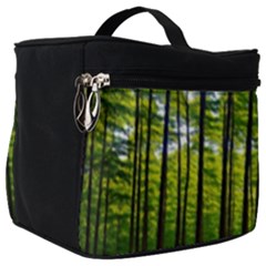 Green Forest Jungle Trees Nature Sunny Make Up Travel Bag (big) by Ravend