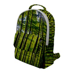 Green Forest Jungle Trees Nature Sunny Flap Pocket Backpack (large) by Ravend