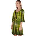 Green Forest Jungle Trees Nature Sunny Velour Kimono Dress View2