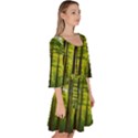 Green Forest Jungle Trees Nature Sunny Velour Kimono Dress View3