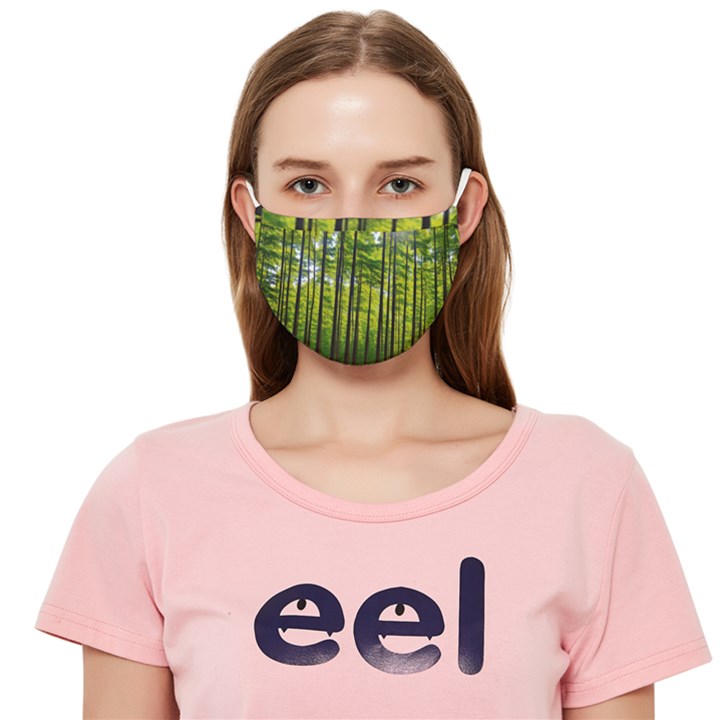 Green Forest Jungle Trees Nature Sunny Cloth Face Mask (Adult)